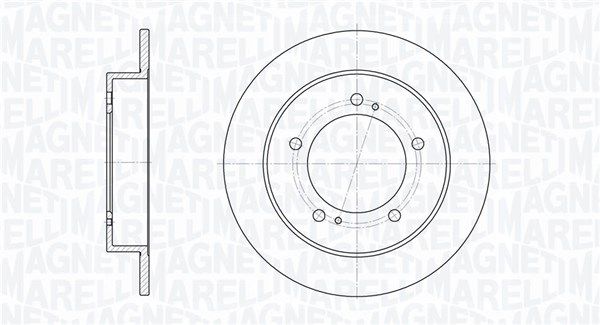 MAGNETI MARELLI stabdžių diskas 361302040209